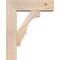 Ekena Millwork Balboa Block Smooth Bracket w/ Offset Brace, Douglas Fir, 5 1/2"W x 16"D x 20"H BKT0604X16X20BOA05SDF - alternate 3